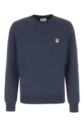 Navy blue cotton sweatshirt -  | Wise