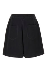 Black cotton bermuda shorts -  | Wise