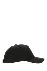 Black cotton blend baseball cap -  | Wise