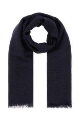 Navy blue modal blend scarf -  | Wise