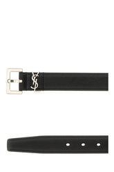 Black leather belt -  | Wise