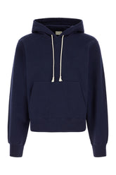 Navy blue cotton sweatshirt -  | Wise