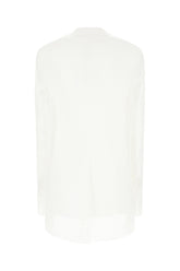 White silk blend blazer -  | Wise