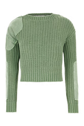 Green cotton sweater -  | Wise