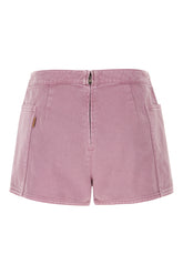 Mauve cotton shorts -  | Wise