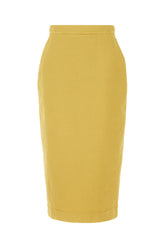 Mustard cotton skirt -  | Wise