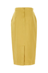 Mustard cotton skirt -  | Wise