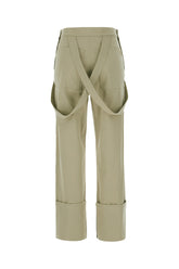 Pantalone in cotone stretch verde kaki -  | Wise