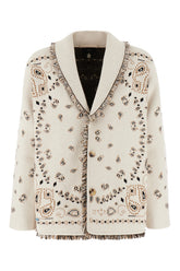 Embroidered cotton blend cardigan -  | Wise