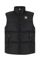 Black nylon sleeveless down jacket -  | Wise