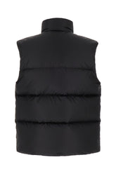 Black nylon sleeveless down jacket -  | Wise