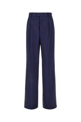 Pantalone Giorgia in lana blu navy -  | Wise