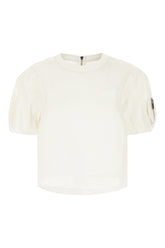 Top in misto poliestere bianco -  | Wise