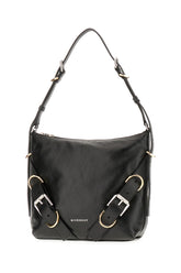 Black leather mini Voyou shoulder bag -  | Wise