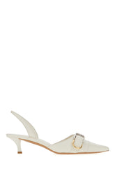 Ivory leather Voyou pumps -  | Wise