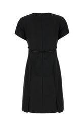 Black polyester blend dress -  | Wise