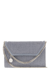 Powder blue alter suede mini Falabella crossbody bag -  | Wise