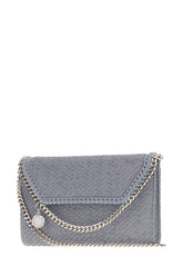 Powder blue alter suede mini Falabella crossbody bag -  | Wise