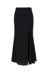 Black acetate blend skirt -  | Wise