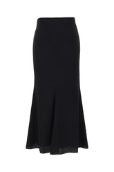 Black acetate blend skirt -  | Wise