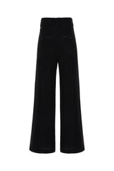 Pantalone in misto triacetato nero -  | Wise