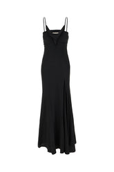 Black acetate blend Kapri slip dress -  | Wise