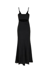 Black acetate blend Kapri slip dress -  | Wise