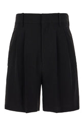 Shorts in misto triacetato nero -  | Wise