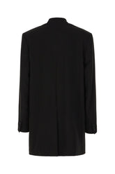 Black triacetate blend blazer -  | Wise