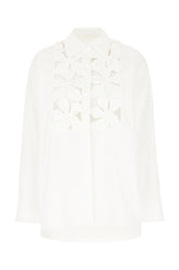 White poplin oversize shirt -  | Wise