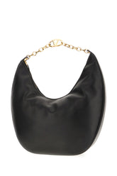 Black nappa leather VLogo Moon shoulder bag -  | Wise