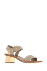 Dove grey suede sandals -  | Wise