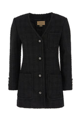 Black wool blend jacket -  | Wise