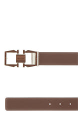 Brown leather reversible belt -  | Wise