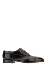 Black leather lace-up shoes -  | Wise