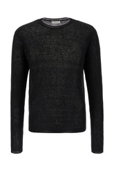 Black linen sweater -  | Wise