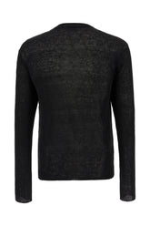 Black linen sweater -  | Wise