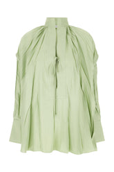 Pastel green stretch viscose oversize blouse -  | Wise