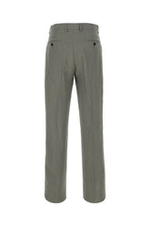 Dark grey viscose blend pants -  | Wise