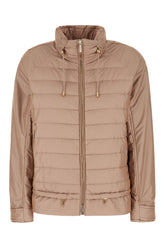 Antiqued pink nylon blend Danielle down jacket -  | Wise