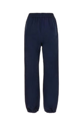 Pantalone jogging in viscosa blu notte -  | Wise