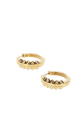 Gold metal Punk earrings -  | Wise