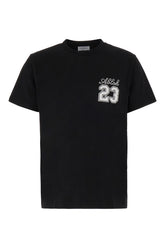 Black cotton stretch t-shirt -  | Wise