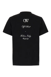 Black cotton stretch t-shirt -  | Wise