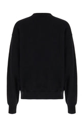 Black stretch cotton sweatshirt -  | Wise