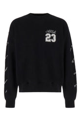 Black stretch cotton sweatshirt -  | Wise