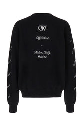 Black stretch cotton sweatshirt -  | Wise