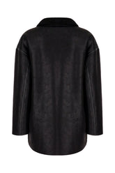 Giubbino reversibile in eco shearling nero -  | Wise