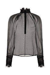 Black silk blouse -  | Wise