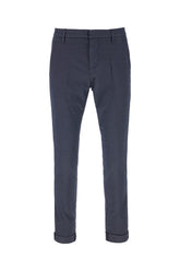 Denim blue stretch cotton blend chino pants -  | Wise